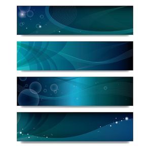 collection of abstract banners