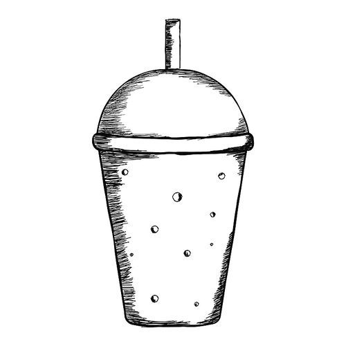 take away cup with straw