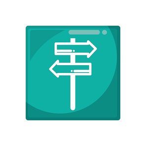directions boards icon