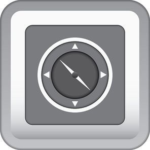 navigation compass icon