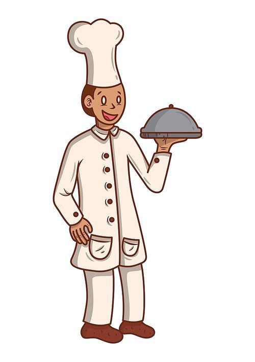 chef holding cloche