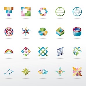 collection of wonderful logo elements