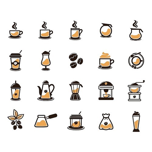 collection of coffee related items