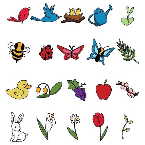 set of nature icons