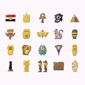 collection of egyptian related objects