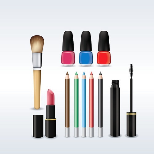 collection of cosmetic products
