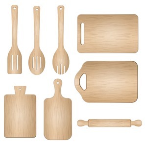 set of kitchen utensils