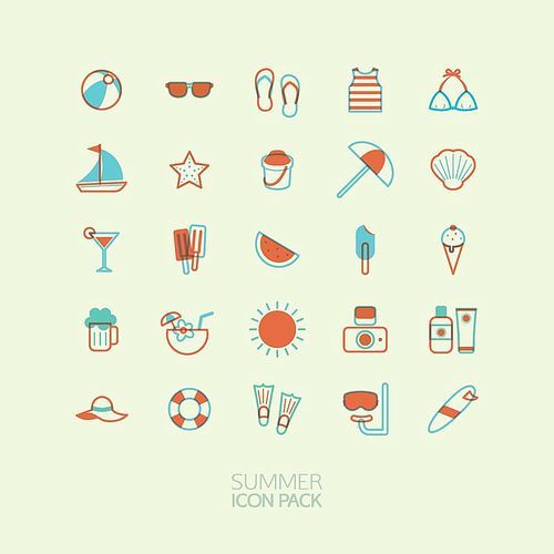 summer icon pack