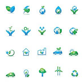 collection of ecological icons