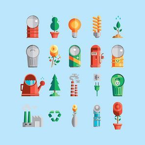 collection of eco icons