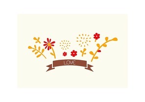 floral themed banner