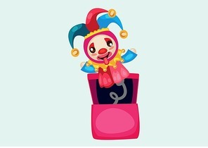 clown in a box