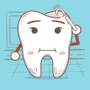 tooth using dental probe