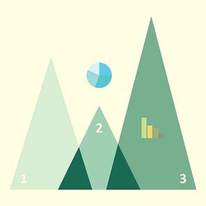 triangle geometric infographic