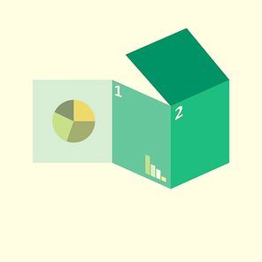 square geometric infographic