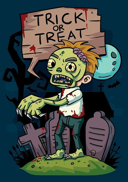 trick or treat zombie