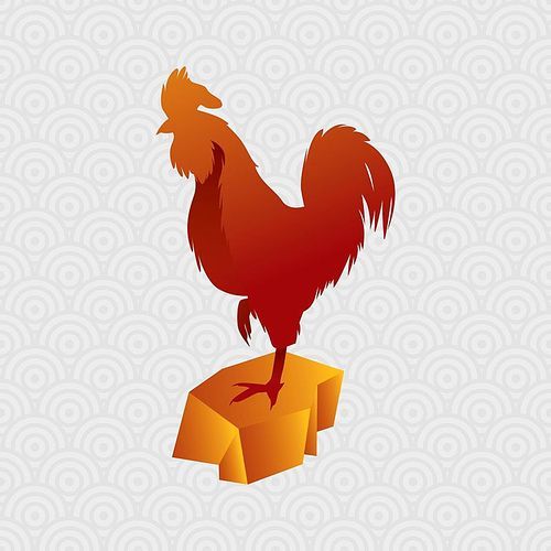 chinese zodiac rooster figurine