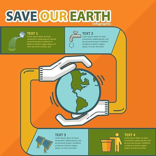 save earth infographic