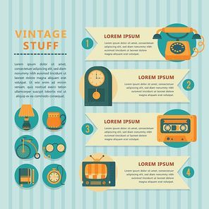 infographic of vintage stuff