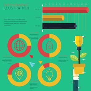 infographic of global business development concept