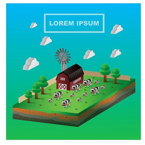 isometric farm