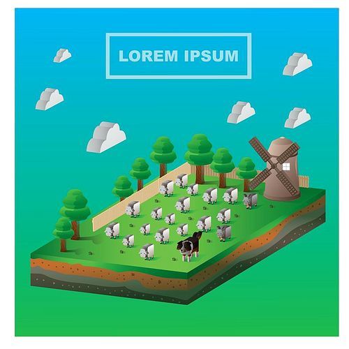 isometric farm