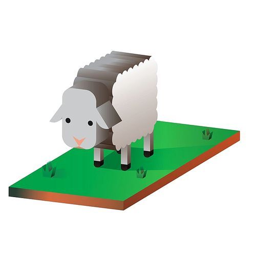 isometric sheep