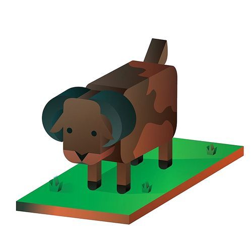 isometric cattle