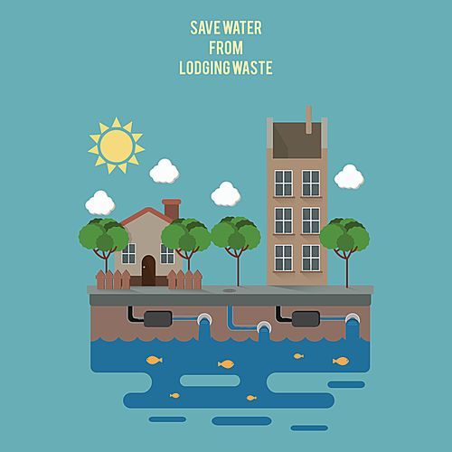 save water from lodging waste