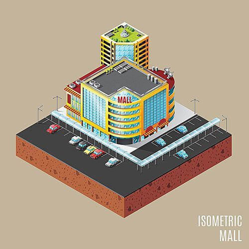 isometric mall