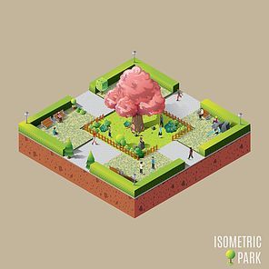 isometric park