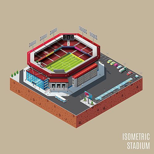 isometric stadium