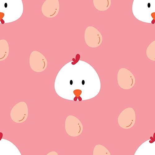 chicken and eggs background