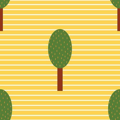 trees on stripes background