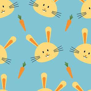 rabbit and carrot background