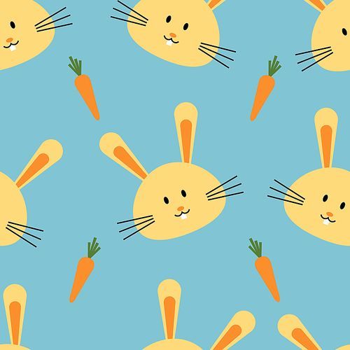 rabbit and carrot background
