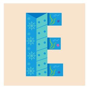 letter e