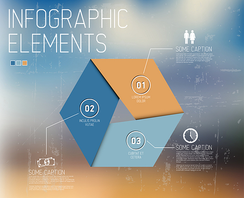 Vector Infographic elements no abstract background
