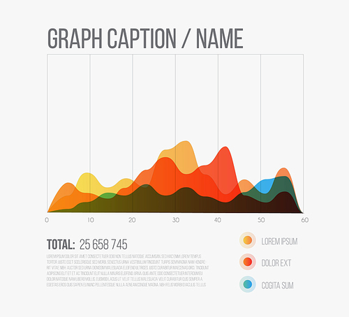 vector flat design infographics statistics colorful graph template