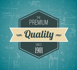 Old vector dark retro vintage grunge label - premium quality