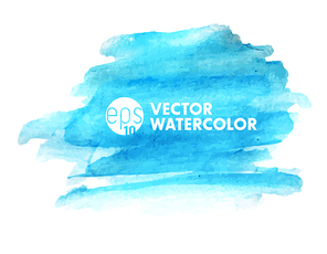 Blue Vector watercolor background with place for your text