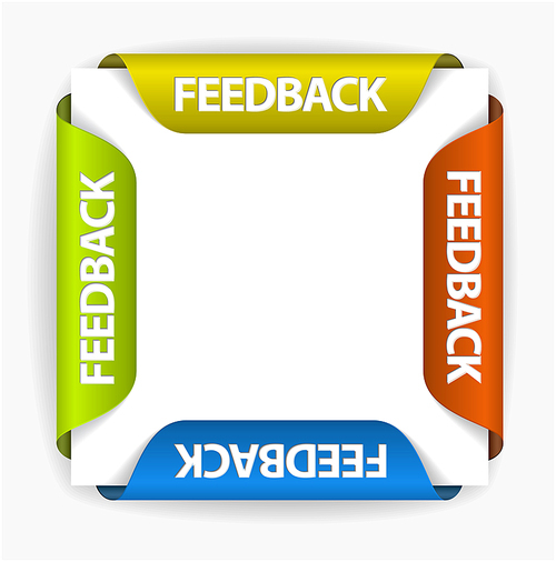 Feedback Labels / Stickers on the edge of the (web) page