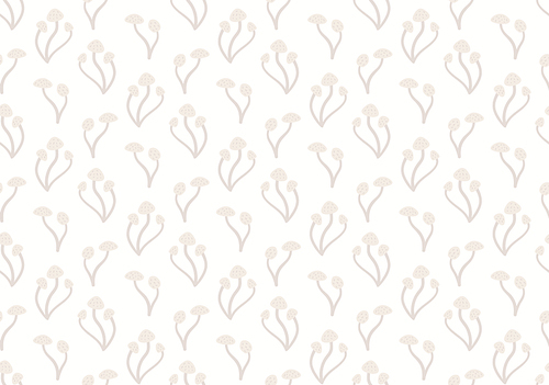 Simple mushrooms seamless pattern, pale gray on white background. Hand drawn vector illustration. Scandinavian style design. Concept for kids woodland textile, fashion , wallpaper, package.