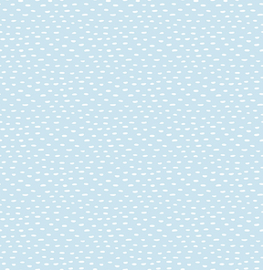 Water ripples simple abstract texture seamless pattern, white on blue background. Hand drawn vector illustration. Scandinavian style design. Concept for kids textile, fashion print, wallpaper, package