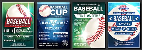 Baseball Poster Vector. Design For Sport Bar Promotion. Baseball Ball. Modern Tournament. Baseman, Batter, Hitter. Game Flyer Blank Illustration