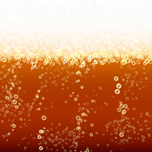 Beer Background Texture With Foam And Vubbles. Macro Of Frefreshing ...