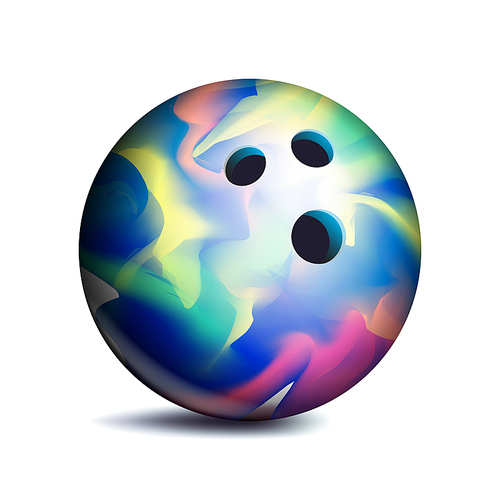 3D Bowling Ball Vector. Classic Ball. Illustration