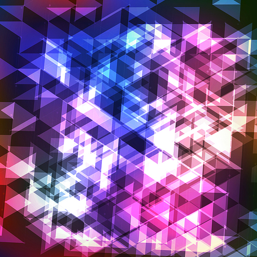 Abstract Colorful Geometric Modern Background With Triangles.