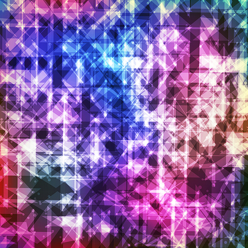 Abstract Colorful Geometric Modern Background With Triangles.