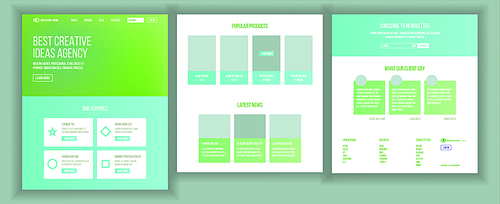 Website Page Vector. Business Website. Web Page. Landing Design Site Scheme Template. Creativity Goal. Company Concept. Group Meeting. Illustration